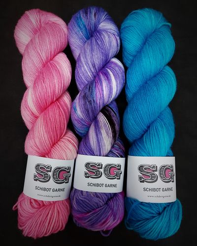 Soft Socks TRIO: Flamingo, Fairy Dust, Turquoise pour moi