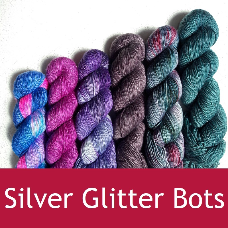 Silver Glitter Bots